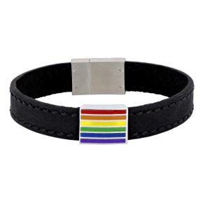 SON LGBT Sort Lderarmbnd 80970249121