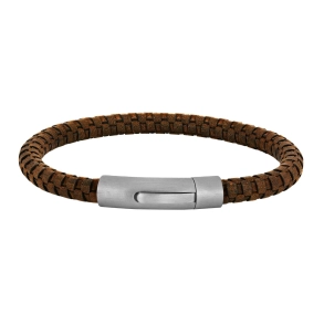 Son of Noa Brunt Kalveskindsarmb�nd 6mm 80970289200