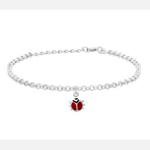 Rhodineret Slv Armbnd m/Mariehne 825 066