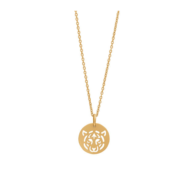 Forgyldt Tiger Vedhng + Kde 825 786-3