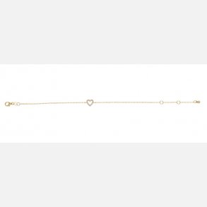 Aida Forgyldt Armbnd m/Hjerte 845049-3