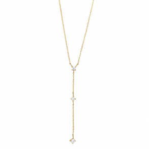 8Kt Guld Y-k�de m/Zirkonia 855 024cz3