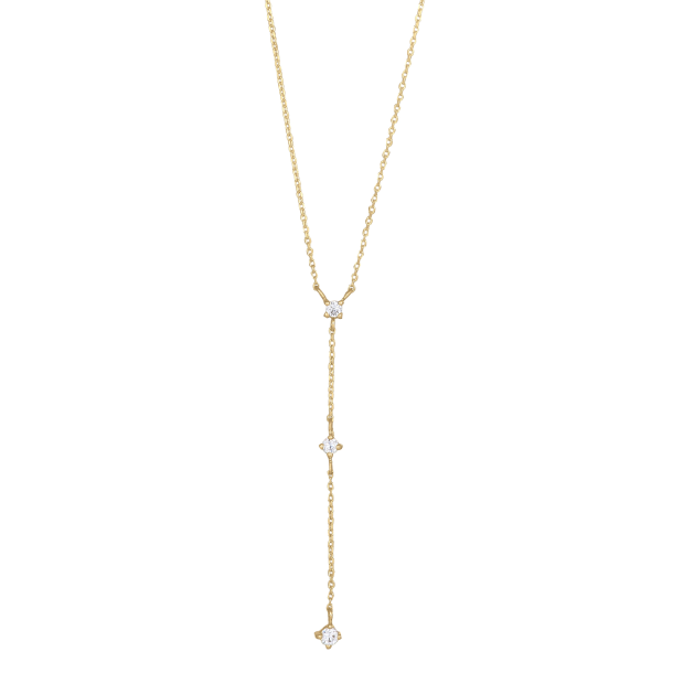 8Kt Guld Y-k�de m/Zirkonia 855 024cz3