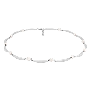 Siersb�l S�lv Banan/Perle Collier 89162010900