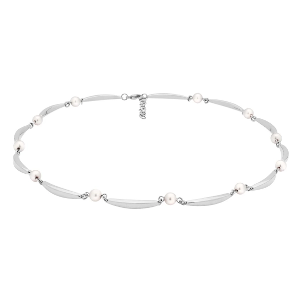 Siersb�l S�lv Banan/Perle Collier 89162010900
