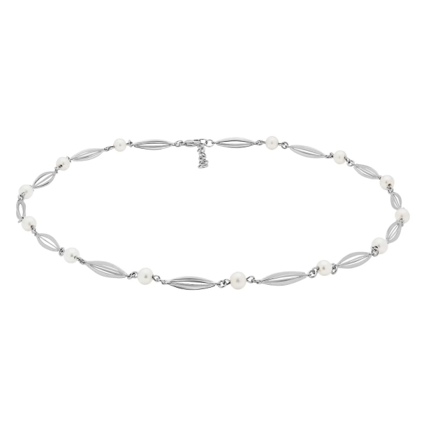 Siersb�l S�lv Collier m/Bur &amp; Ferskvandsperler 89162020900
