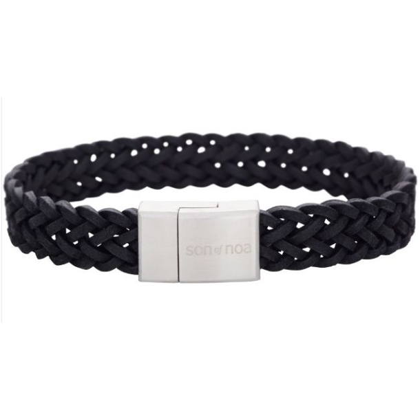 Son Of Noa Sort Lderarmbnd - 19 cm 897011-Black19