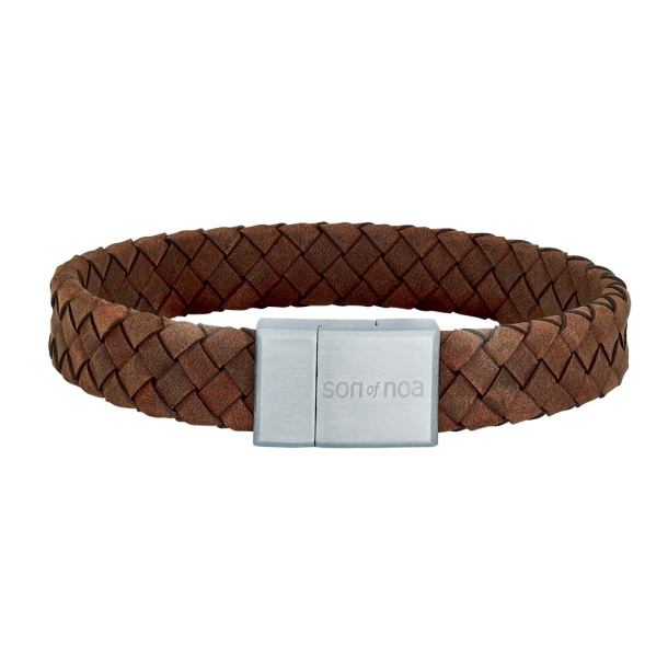 Son of Noa Brunt Lder Armbnd 21 cm 897014-brown21