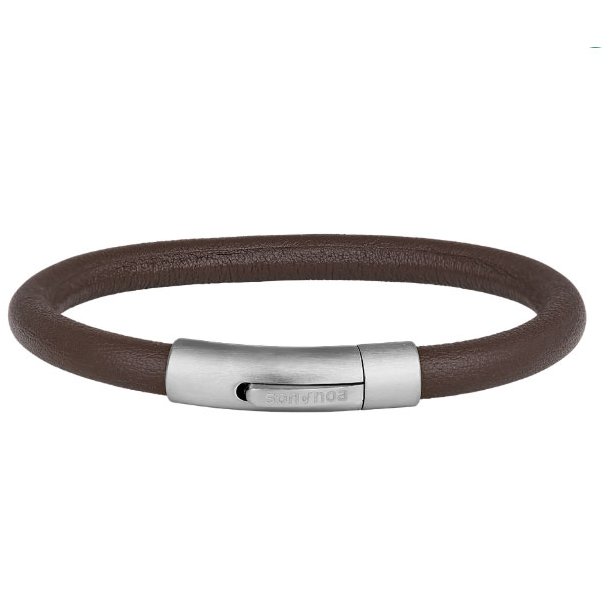 Brunt Lderarmbnd 21 cm 897 021-brown21