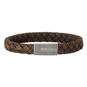 Son of Noa M�rkebrunt L�derarmb�nd 897003-Grey