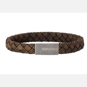 Brunt Lderarmbnd 23 cm 897 003-grey23