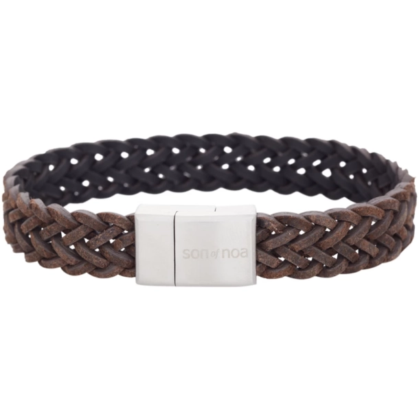 Son Of Noa Gr�t Flettet L�derarmb�nd 897011-GREY