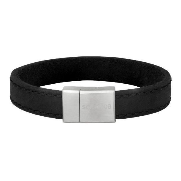 Sort Lderarmbnd 19 cm 897016-black19