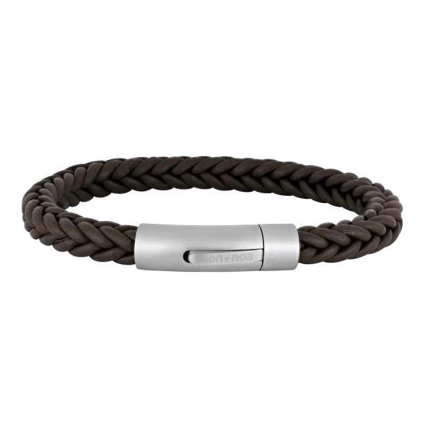 Son of Noa Flettet Armb�nd Kalveskind 897025-BROWN
