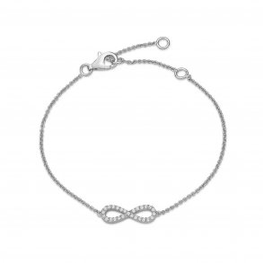 Slv Infinity Armbnd m/Zirkonia19 cm