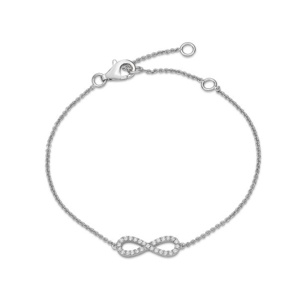 Slv Infinity Armbnd m/Zirkonia19 cm