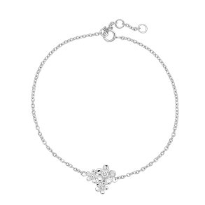 Slv Armbnd m. Blomster & Cz 9011360-30