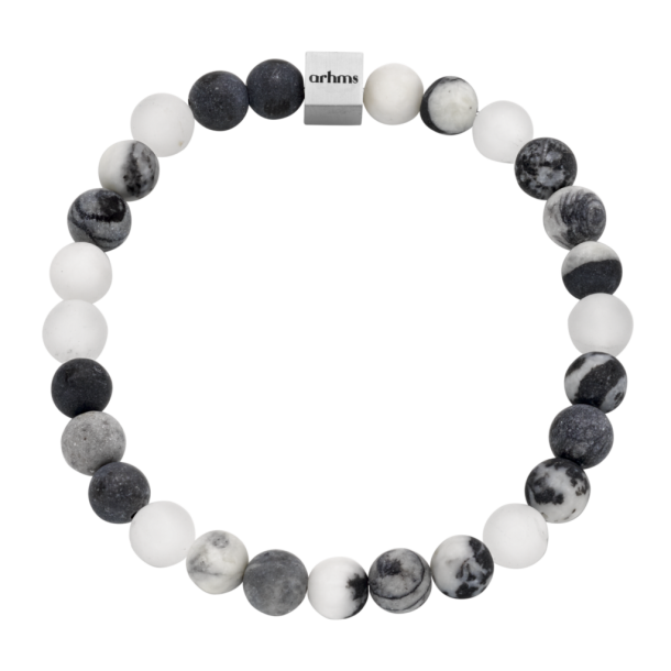 ARHMS BELLUNO STEN ARMBND GR/HVID