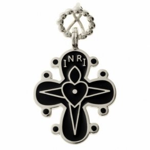 Slv Dagmarkors m/Sort Emalje 906012-S