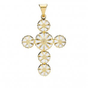 Forgyldt Marguerit Kors 906051-M