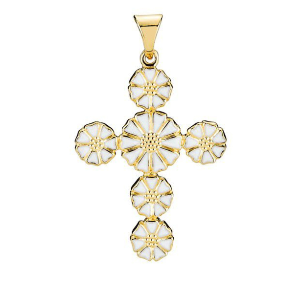 Forgyldt Marguerit Kors 906051-M