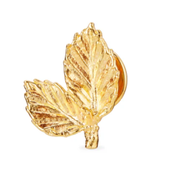 Flora Danica Bgeblad Forgyldt Slv Pin 907.BL-Pi-G