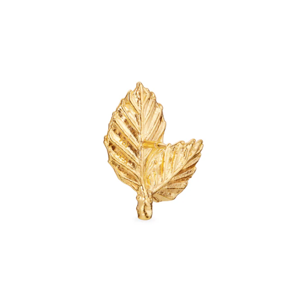 Flora Danica Bgeblad Forgyldt Slv Pin 907.BL-Pi-G