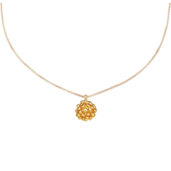 Flora Danica Dild Forgyldt Slv Halskde 907.DF-Ne-G