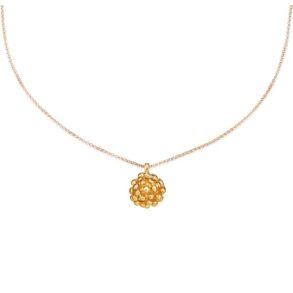 Flora Danica Dild Forgyldt Slv Halskde 907.DF-Ne-G