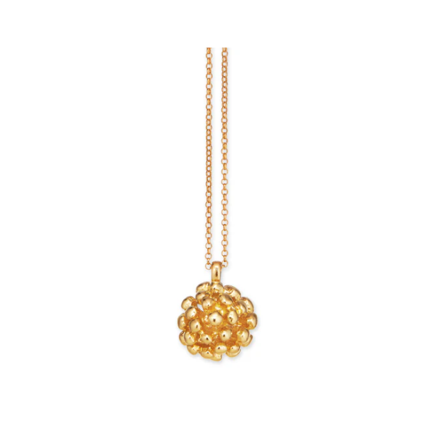 Flora Danica Dild Forgyldt Slv Halskde 907.DF-Ne-G