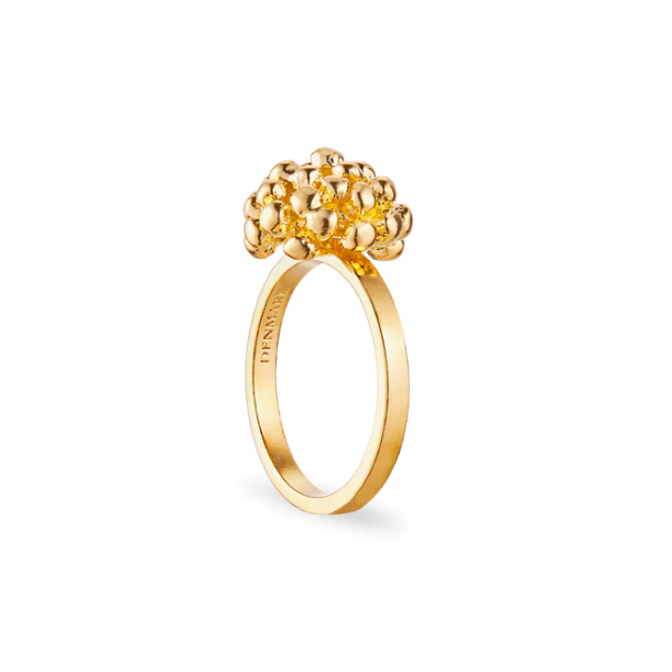 Flora Danica Dild Forgyldt Slvring 907.DF-Ri-G-58