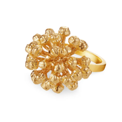 Flora Danica Dild Forgyldt Slvring 907.DF-StRi-G-52