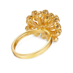 Flora Danica Dild Forgyldt Slvring 907.DF-StRi-G-52