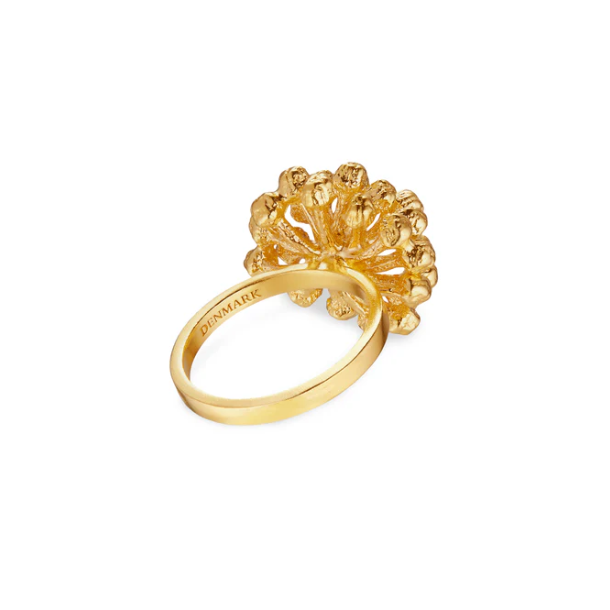 Flora Danica Dild Forgyldt Slvring 907.DF-StRi-G-52