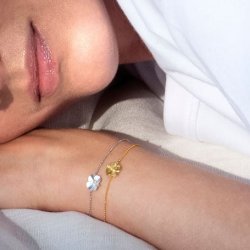 Flora Danica Firklver Forgyldt Slv Armbnd 907.FLC-Br-G