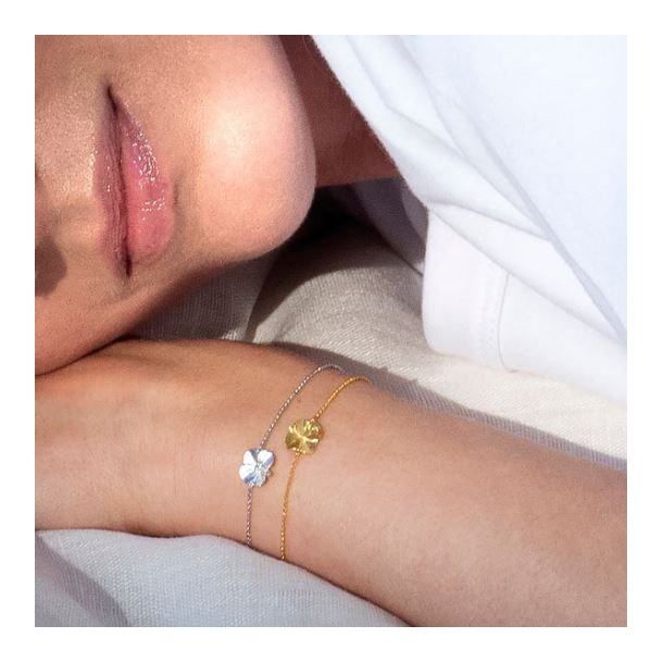 Flora Danica Firklver Forgyldt Slv Armbnd 907.FLC-Br-G