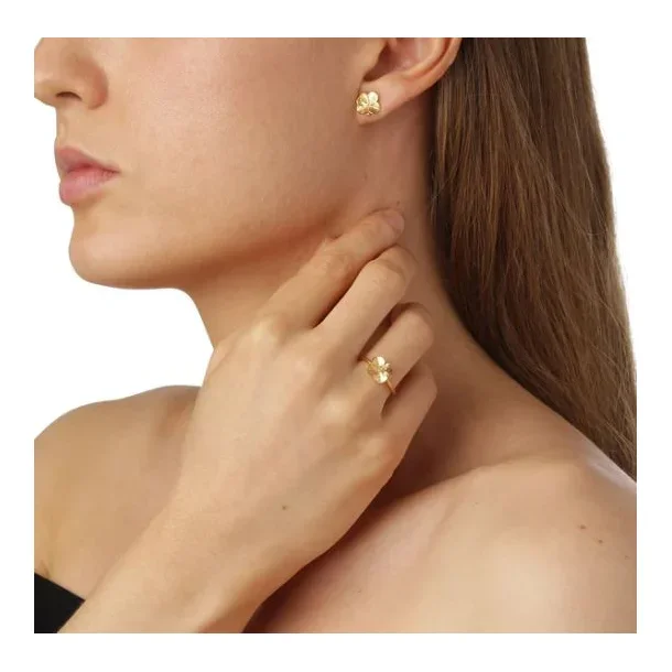 Flora Danica Forg. Klverring m/Zirkonia