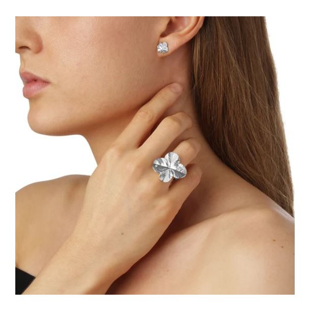 Flora Danica Firklver Slvring m/Zirkonia 907.FLC-StRi-S-56