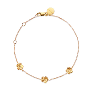 Flora Danica Forglemmigej Forgyldt Slv Armbnd 907.FMN-Br-G