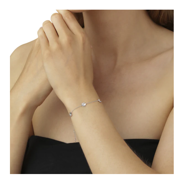 Flora Danica Forglemmigej Rhod. Slv Armbnd 907.FMN-Br-S