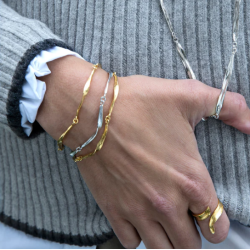 Flora Danica Grs Rhod. Slv Armbnd 907.Gr-BR-S