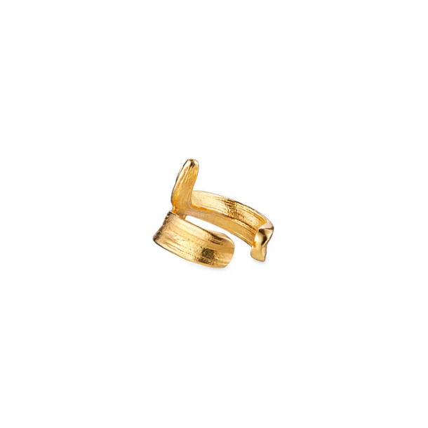 Flora Danica Grs Forgyldt Slv Ear Cuff 907.Gr-EaCu-G