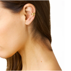 Flora Danica Grs Forgyldt Slv Ear Cuff 907.Gr-EaCu-G