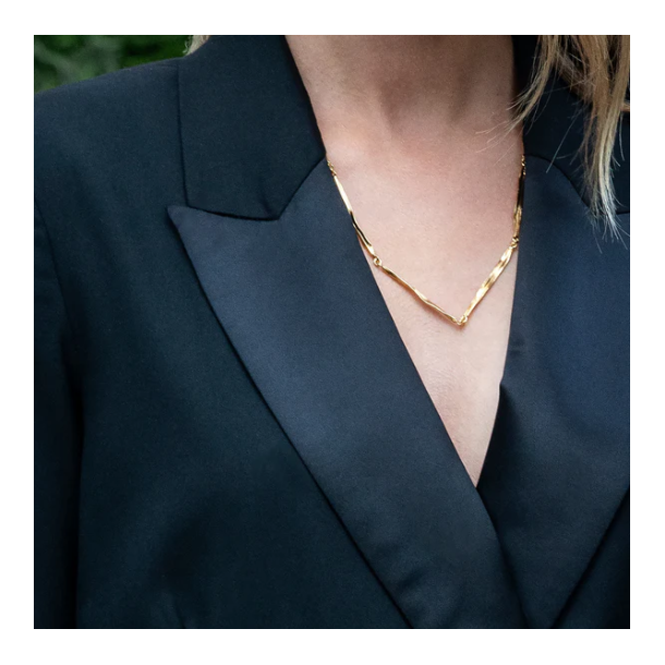 Flora Danica Grs Forgyldt Slv Halskde 907.Gr-Ne-G