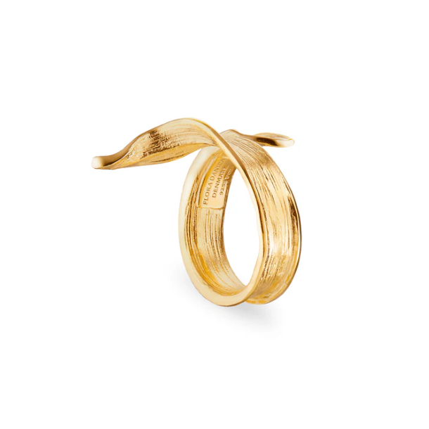 Flora Danica Grs Forgyldt Slv Ring 907.Gr-StRi-G-56