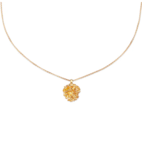 Flora Danica Persille Forgyldt Slv Halskde 907.PAR-Ne-G