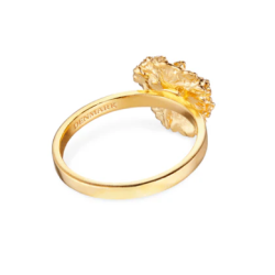 Flora Danica Persille Forgyldt Slvring 907.PAR-Ri-G-58