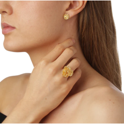 Flora Danica Persille Forgyldt Slvring 907.PAR-StRi-G-54