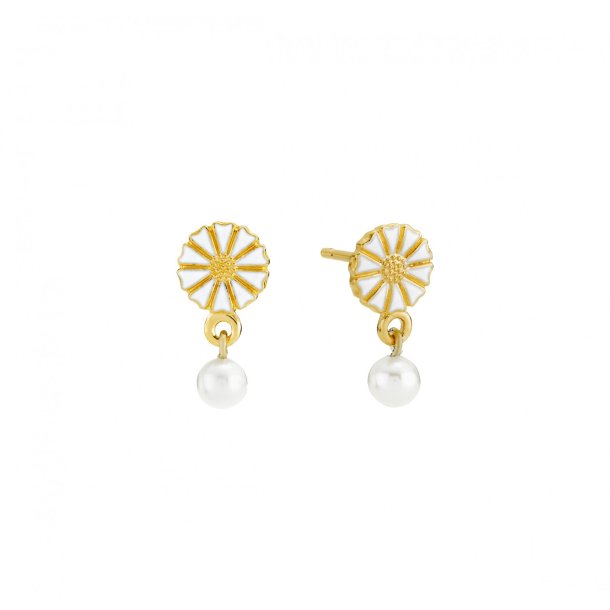 Lund Marguerit Forgyldt S�lv �restikker m. FVKP 9095039-4-33-M