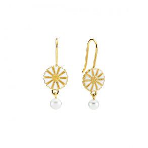 Lund Marguerit Forgyldt S�lv �reh�ngere m. FVKP 9095040-33-M